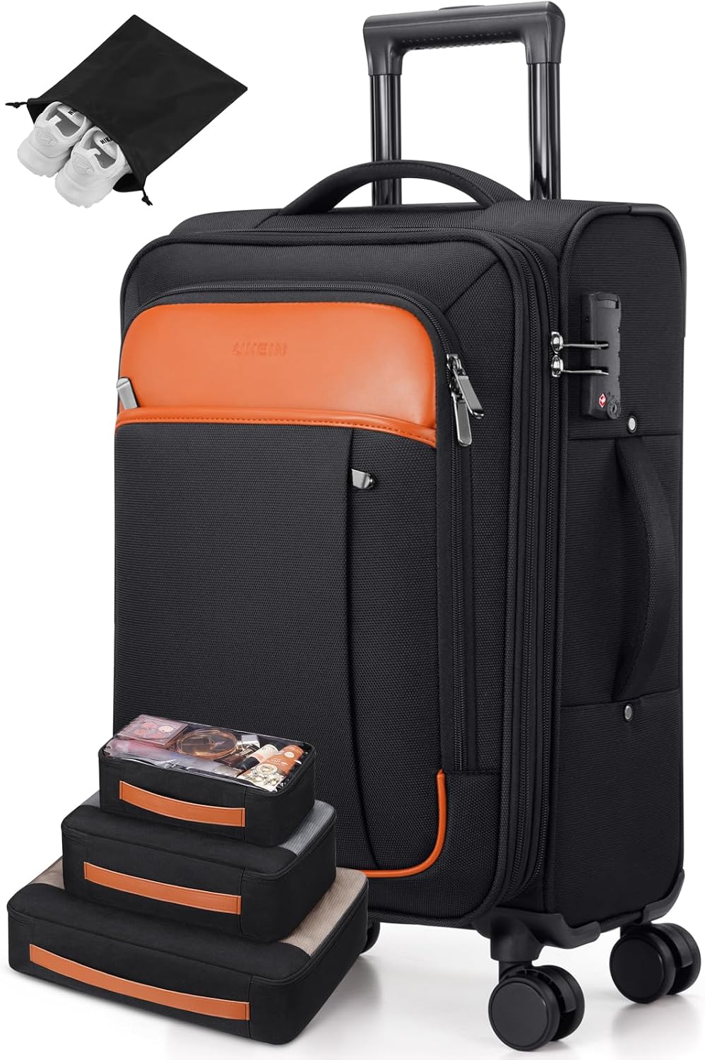 Softside - Maleta de mano expandible con apertura superior de 20 pu...