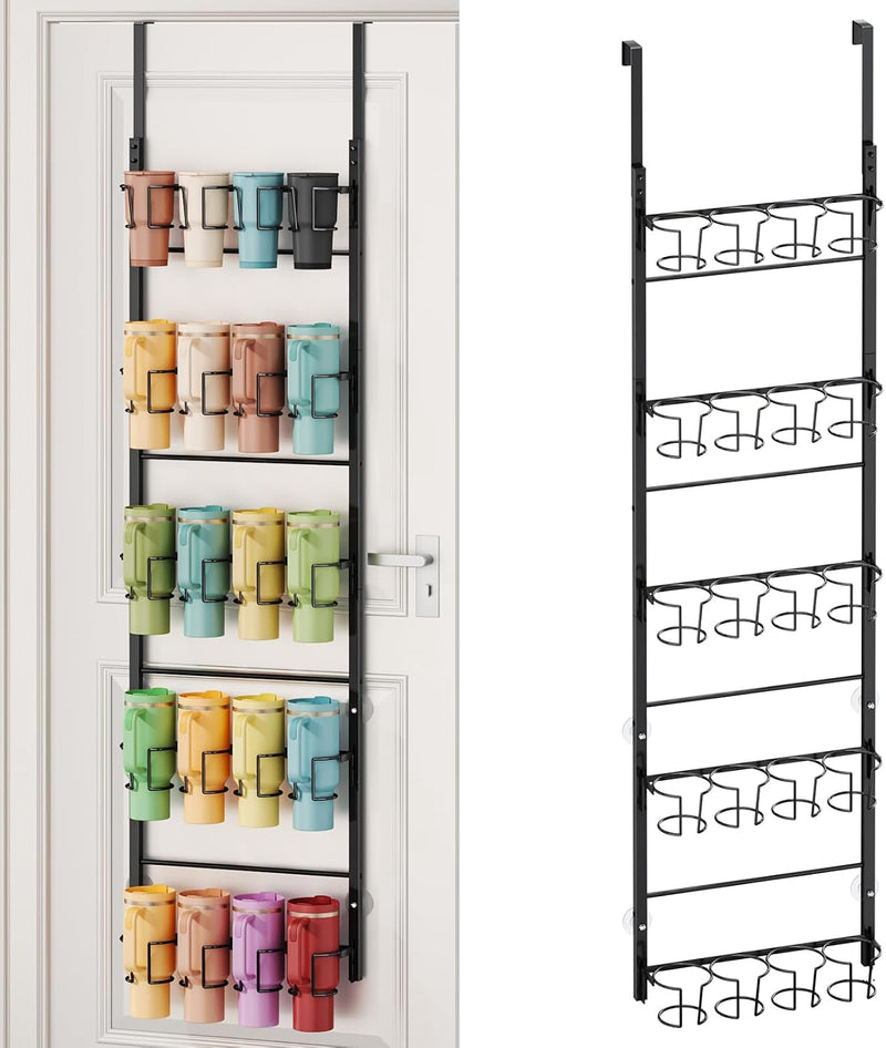SWTYMIKI Organizador de botellas de agua de 5 niveles, soporte para...
