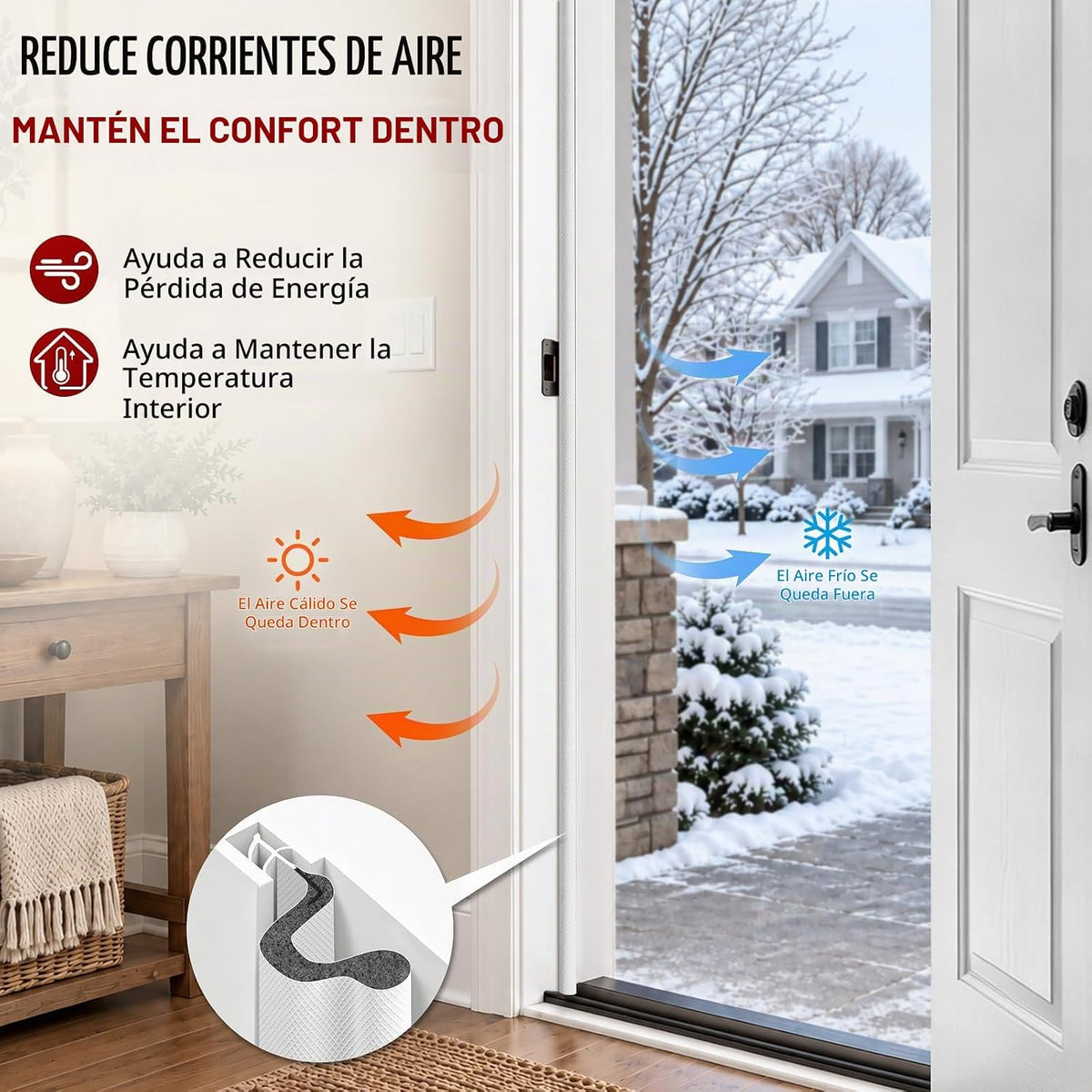 Litaibai Burletes de Gran Tamaño para Puertas para Espacios Más Gra...