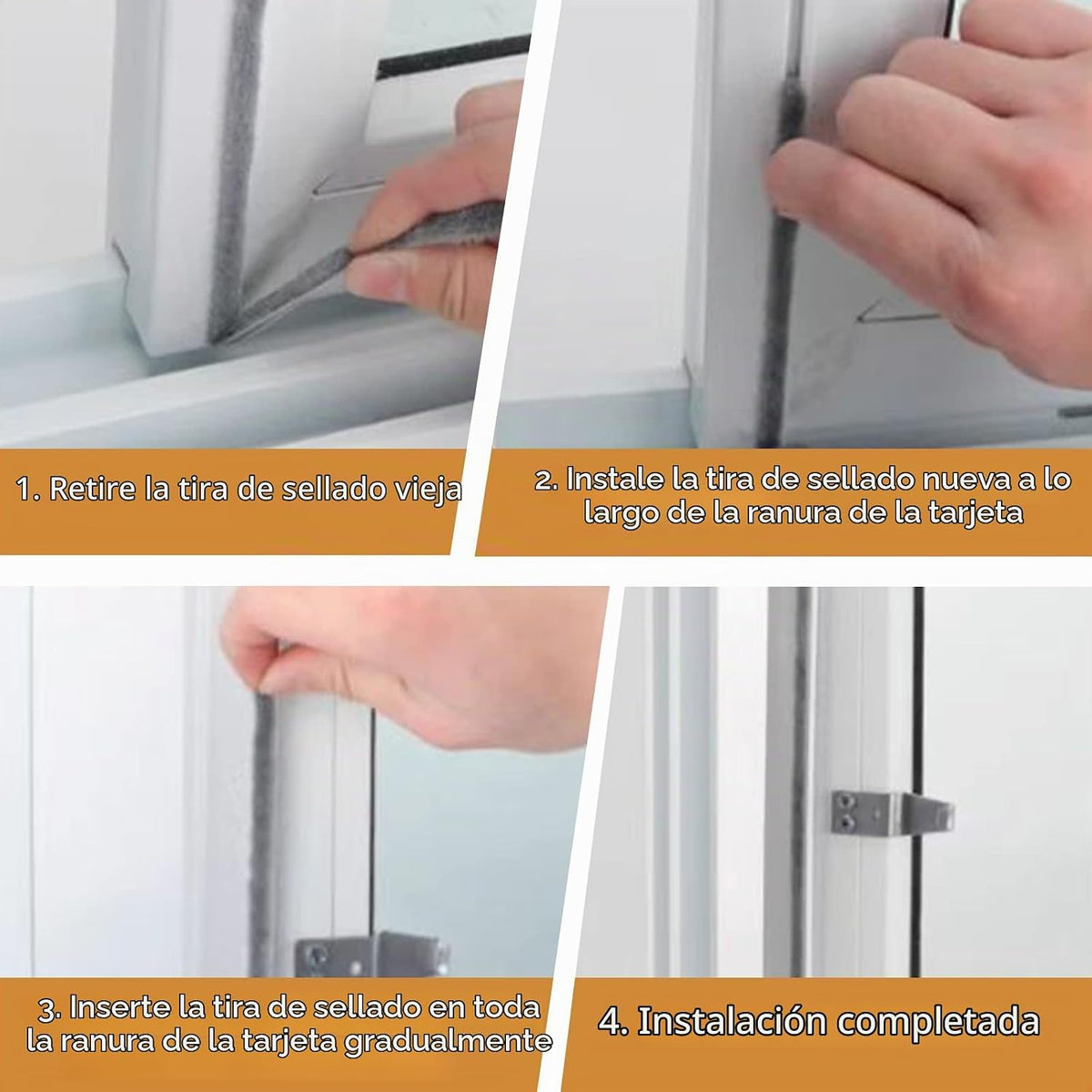 hokmly Sello de Puerta para Pelar el Clima - 5m (16ft) Cepillo para...