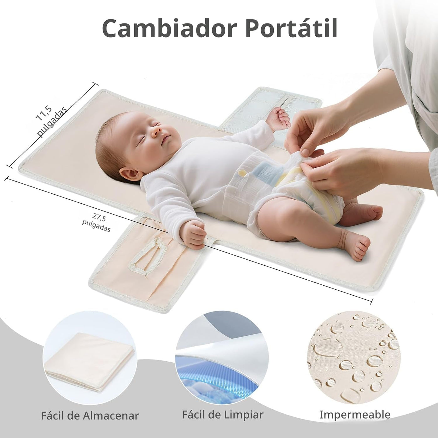 CEI-CEI mochila de pañales de neopreno impermeable para mamá y papá...