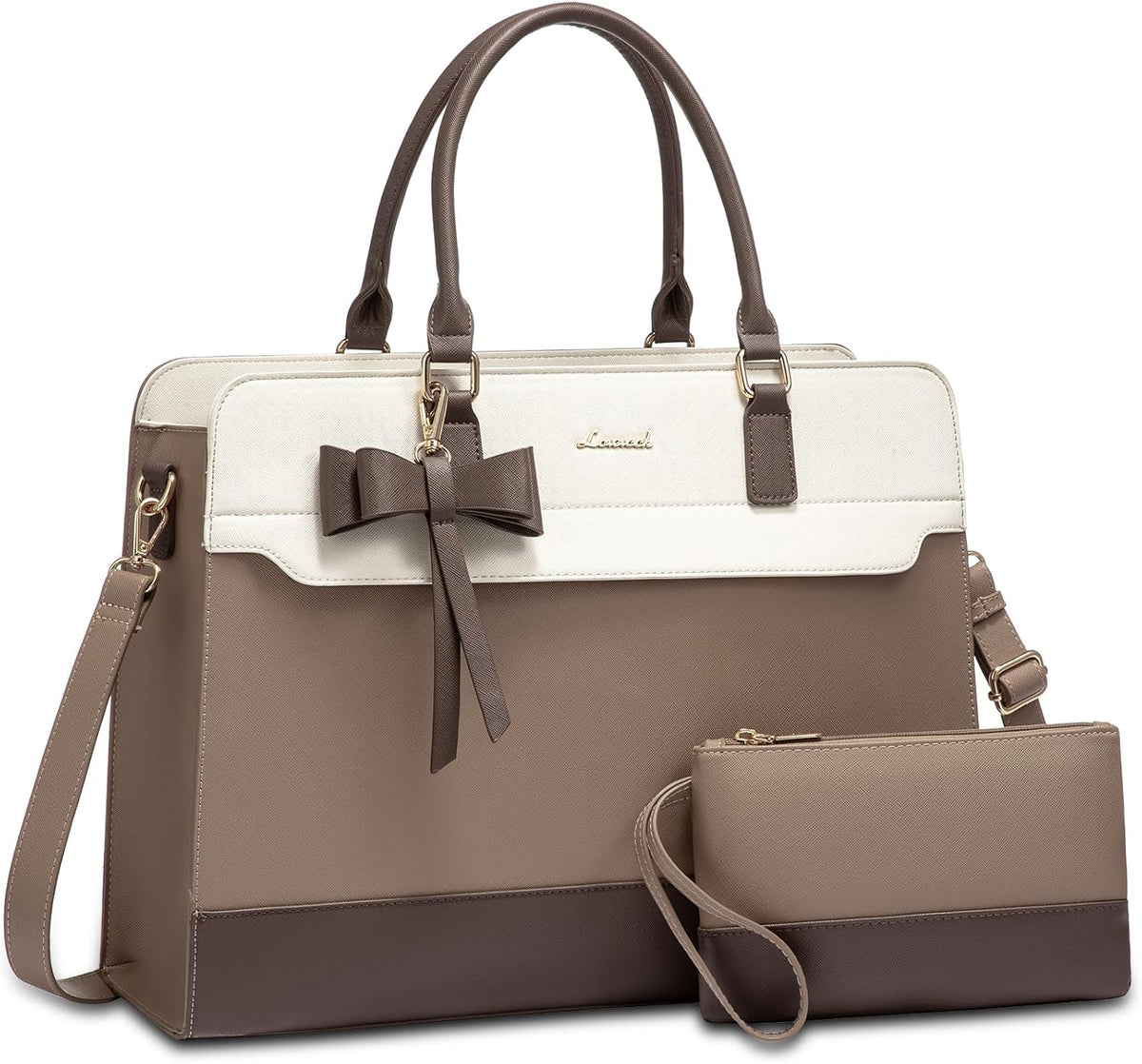 LOVEVOOK Bolsa tote para laptop para mujeres, bolsa de trabajo de c...