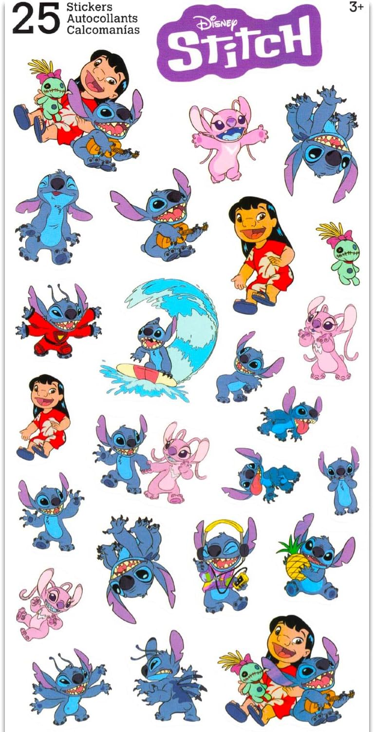 Disney Stitch - Mochila de piel sintética para mujer, paquete con b...