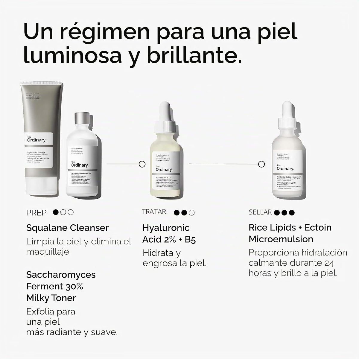 The Ordinary Lípidos de arroz + crema hidratante de microemulsión d...