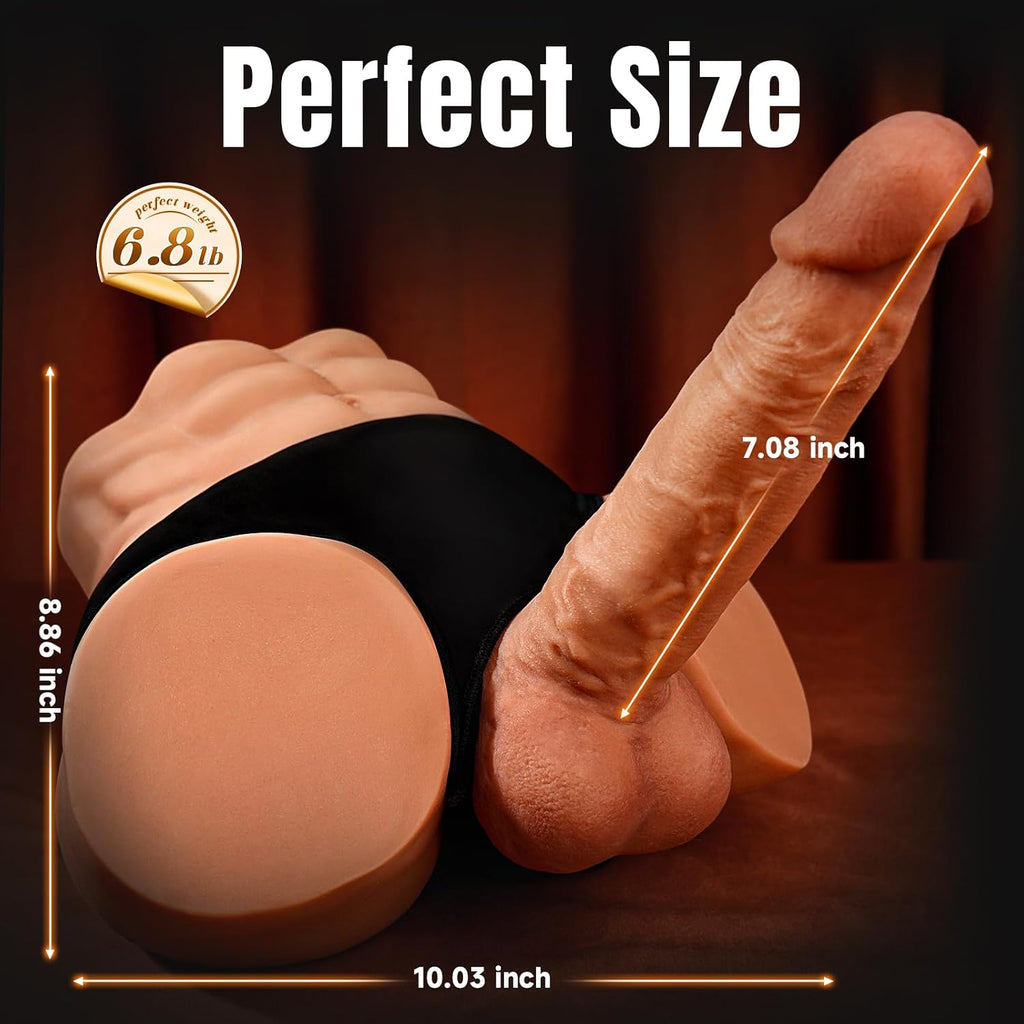 Muñeca sexual masculina de 6.8 libras con consolador, juguetes sexu...