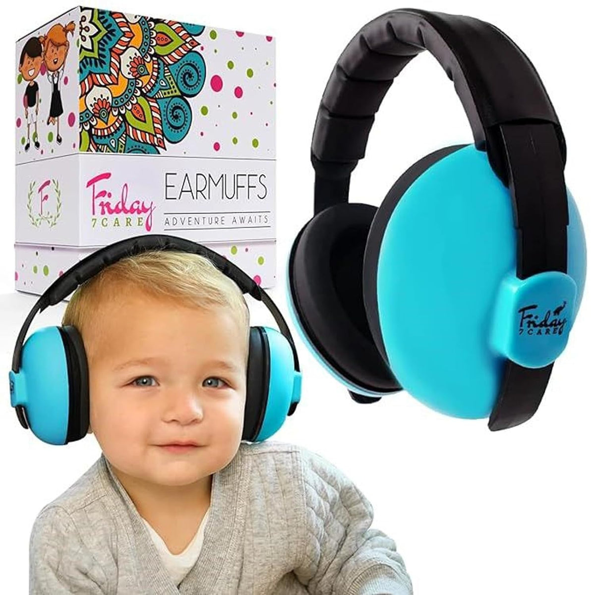 Friday 7Care - Auriculares para bebé, protección de oídos para bebé...