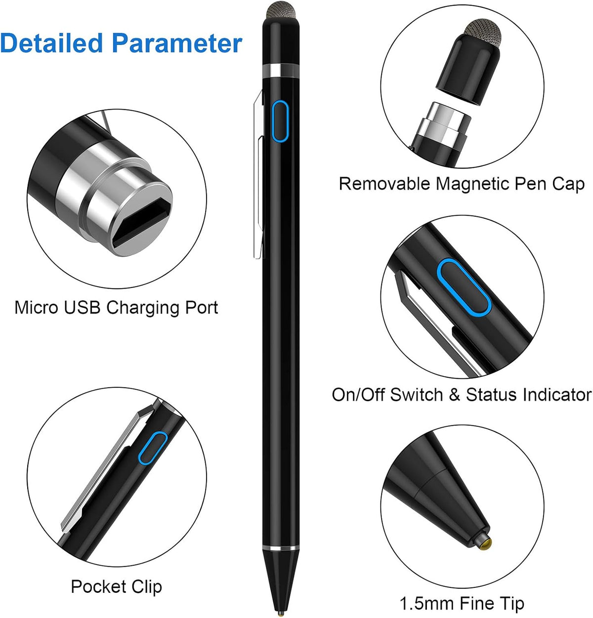 Lápiz óptico para iPad y Apple Pencil alternativo, lápiz óptico act...