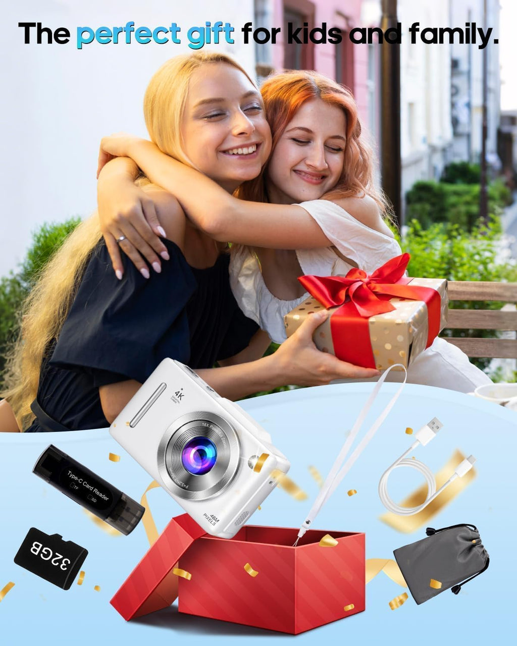 Cámara digital 4K de enfoque automático para vlogging para fotograf...
