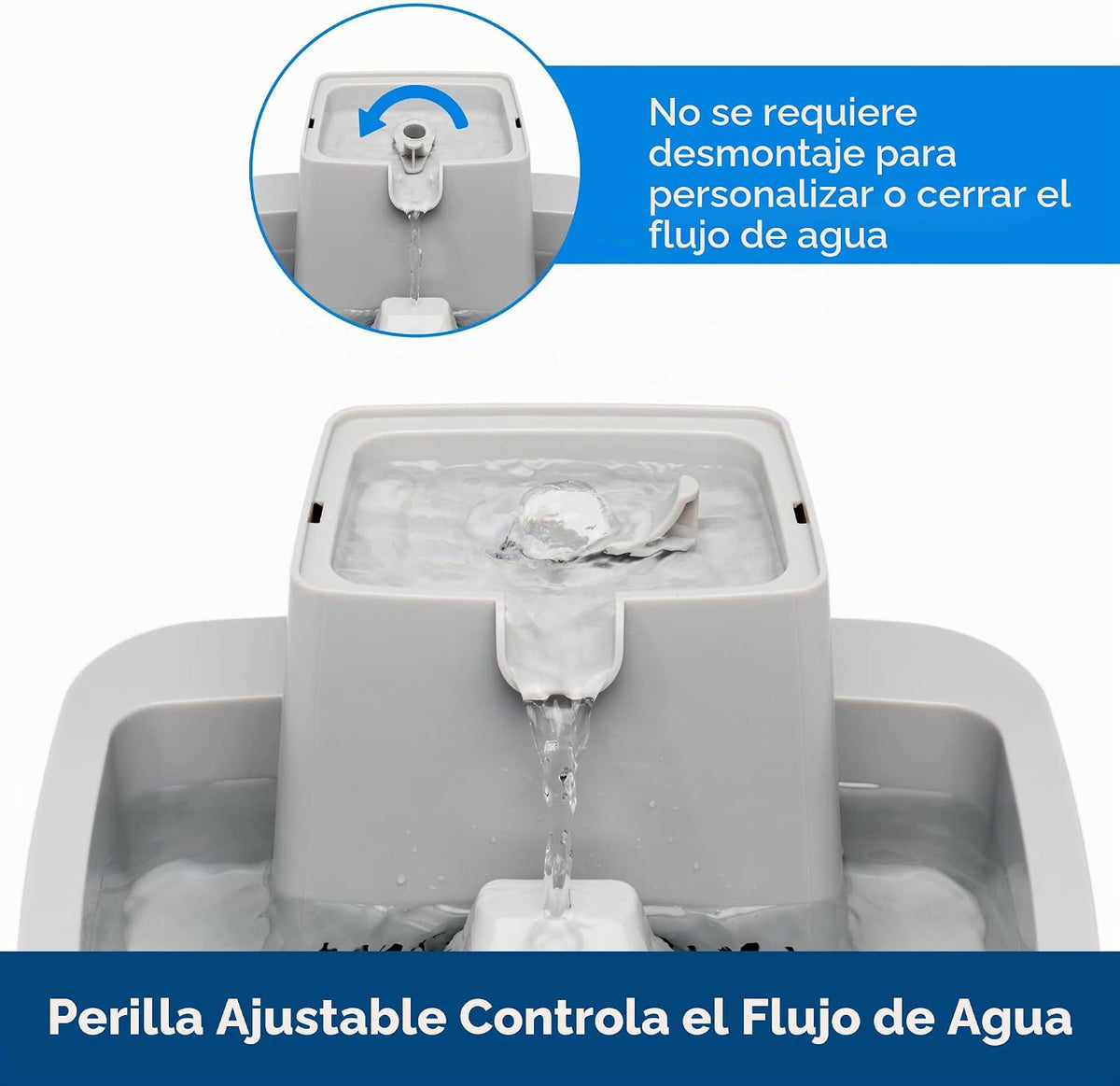 PetSafe Oasys - Fuente para mascotas de 1\/2 galón, estación de hid...