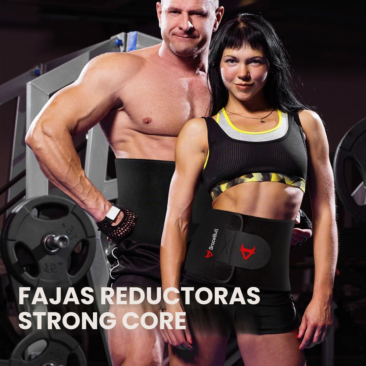 BraceBull Recortador de cintura para mujeres y hombres, banda de su...