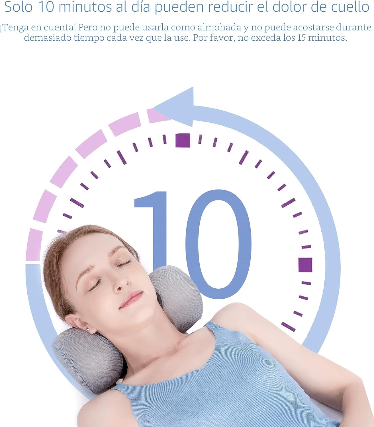 Bespilow Almohada pequeña para dormir, almohadas cervicales para al...