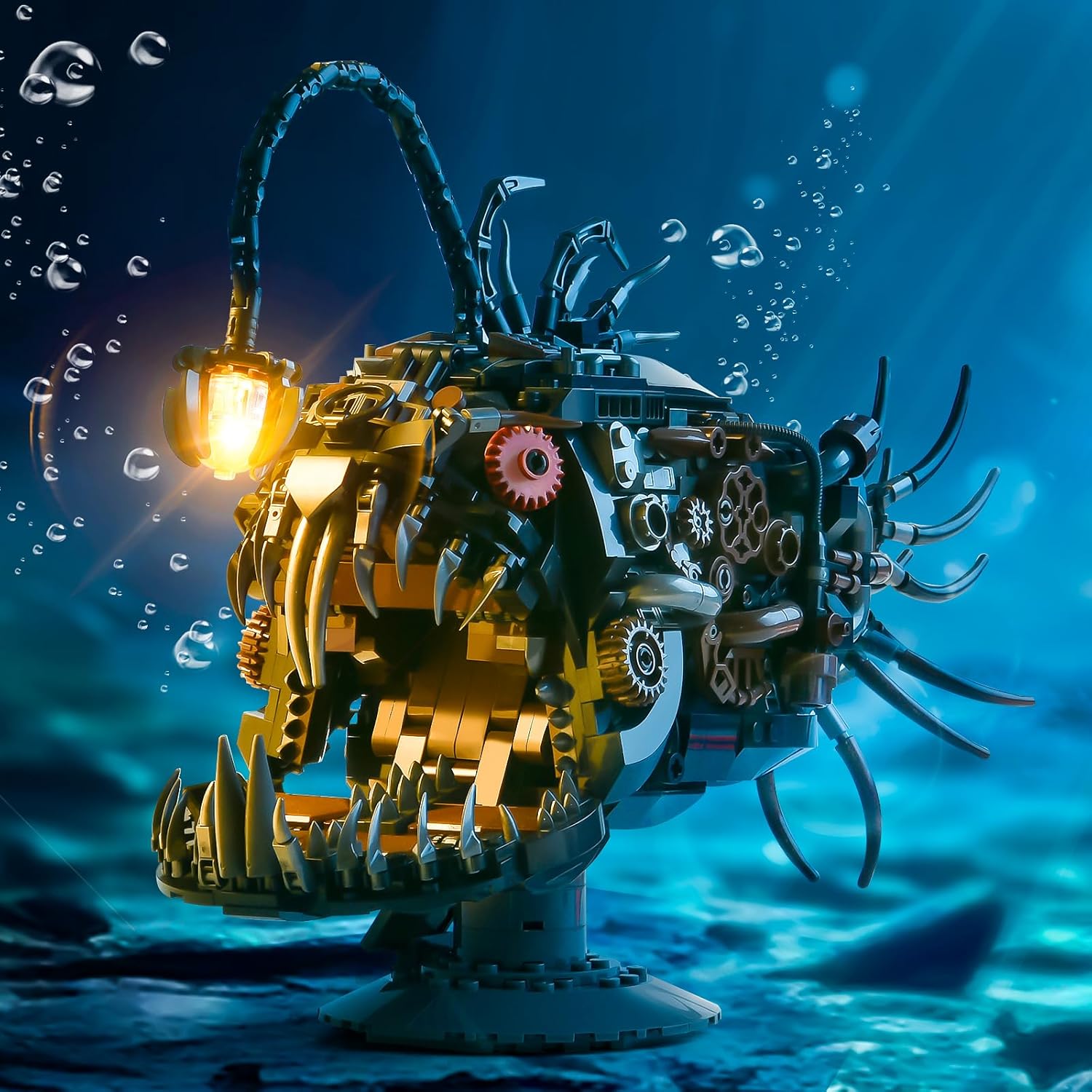 XITALAXU Conjuntos de Construcción de Peces Mecánicos, Juego de Col...