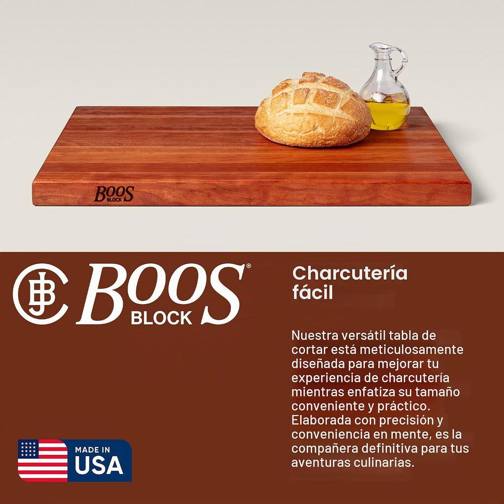 John Boos R-Board Series Tabla de cortar rectangular de madera de c...