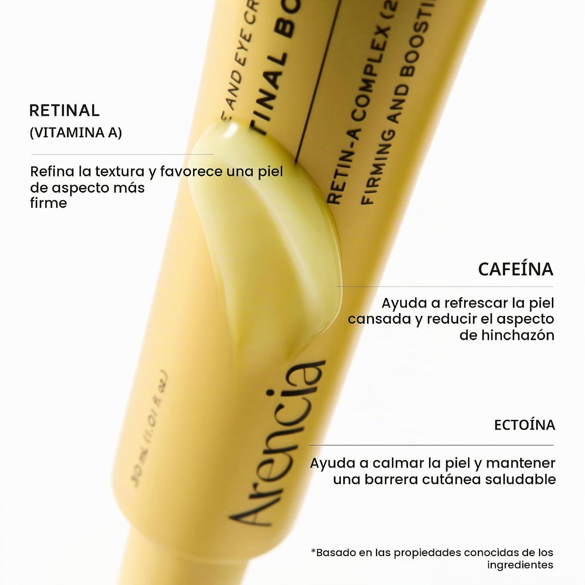Arencia Retinal Booster Shot Serum, suero de noche avanzado reafirm...