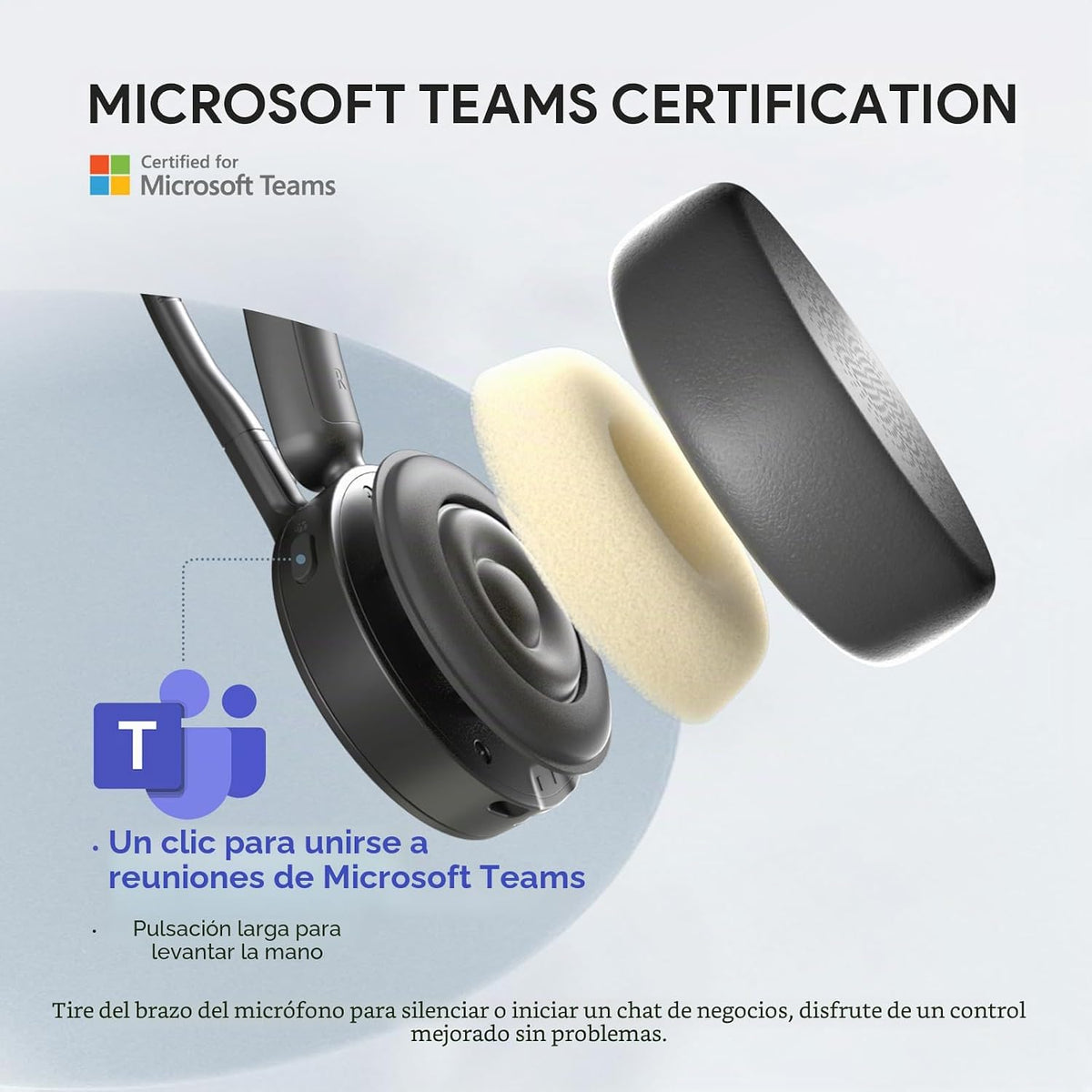 Yealink BH70 Teams Auriculares Bluetooth con micrófono para el Trab...