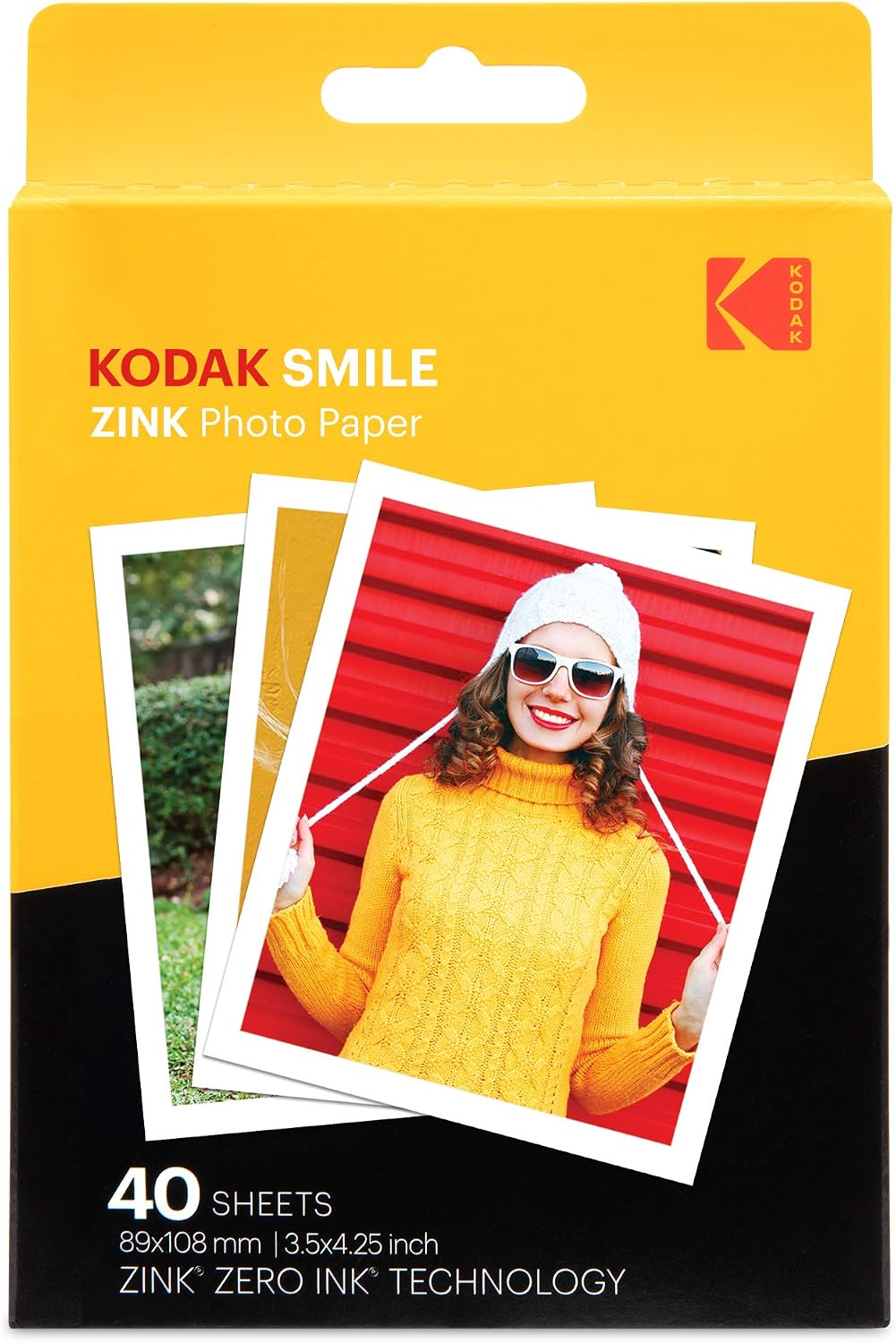 Kodak - Papel fotográfico con impresión Zink de alta calidad de 3.5...