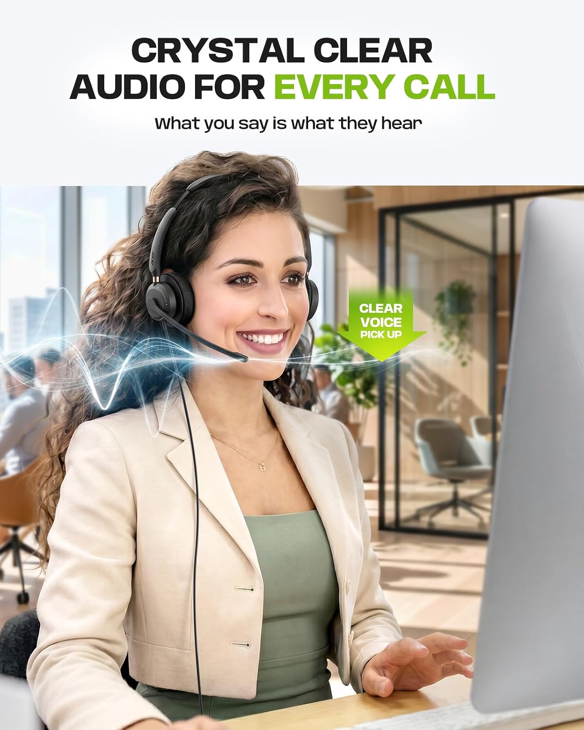 Acer Auriculares USB con micrófono para PC, auriculares de computad...