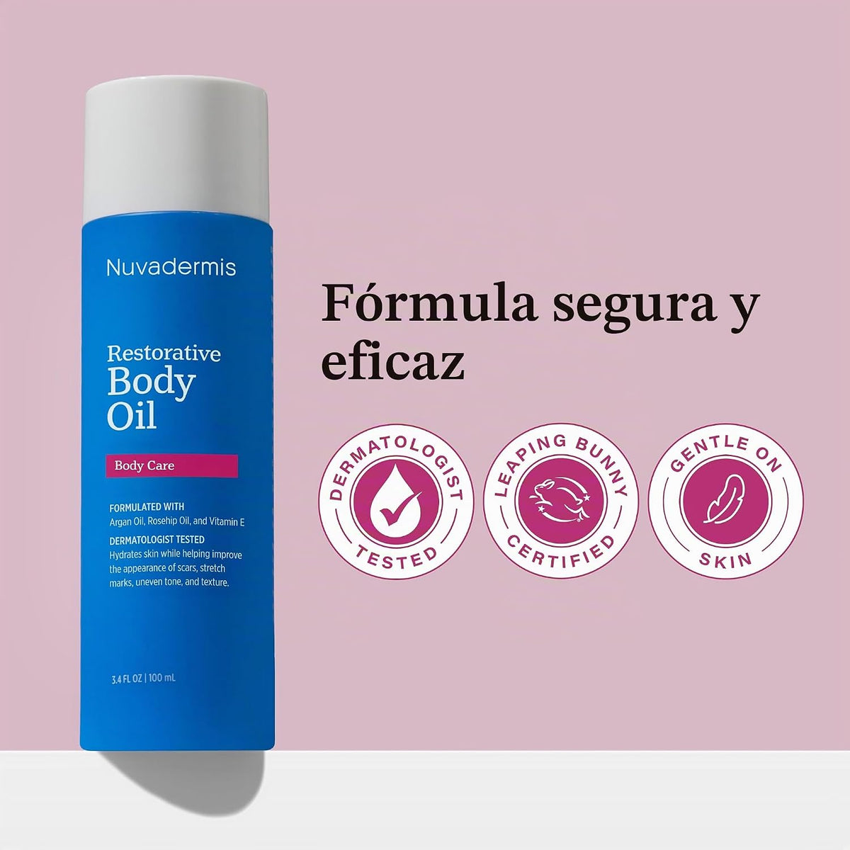 NUVADERMIS Aceite corporal restaurador para cicatrices, estrías y p...