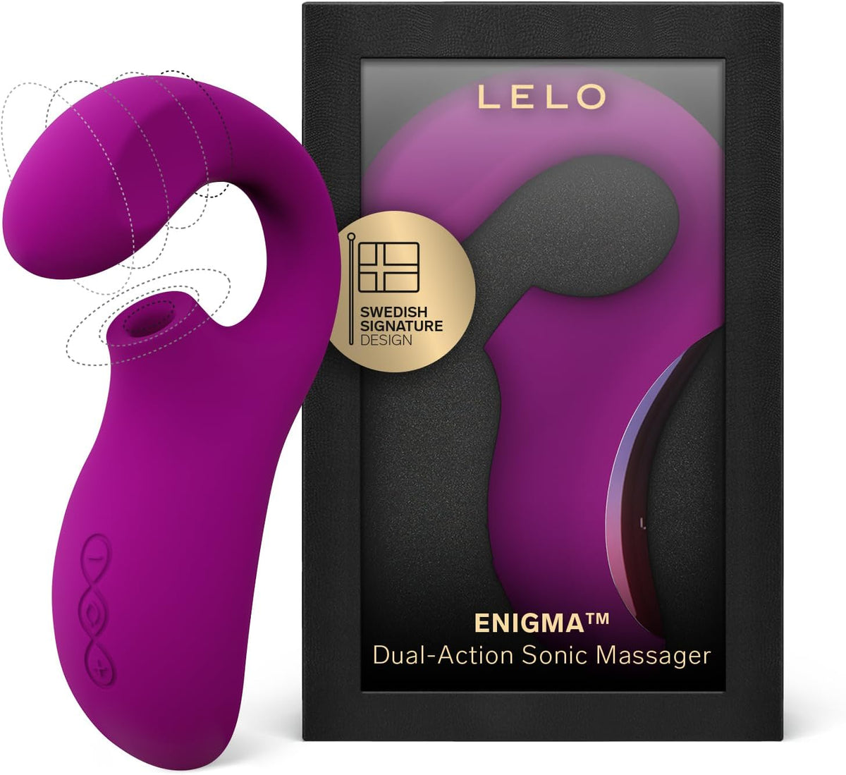 LELO Enigma - Vibrador de estimulación doble, juguete para punto G...