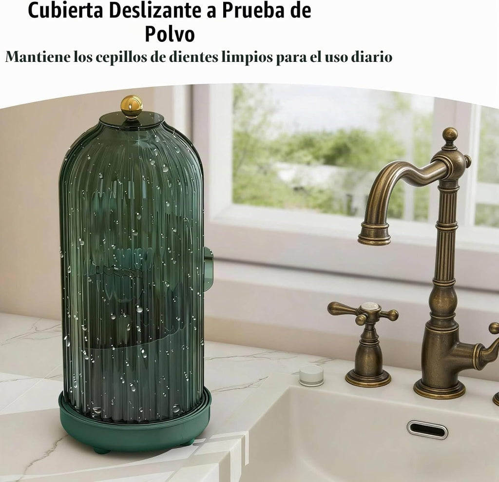 JEESA Portautensilios con Tapa, Organizador de Cubiertos Giratorio...