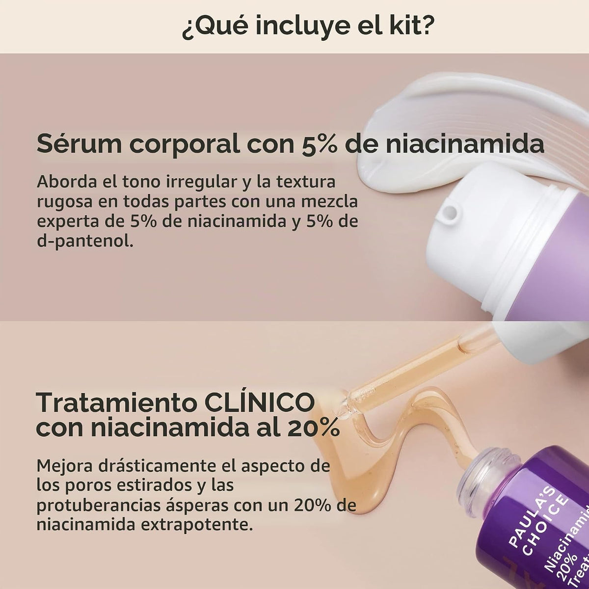 Paula's Choice 5% de suero corporal de niacinamida y 20% tratam...