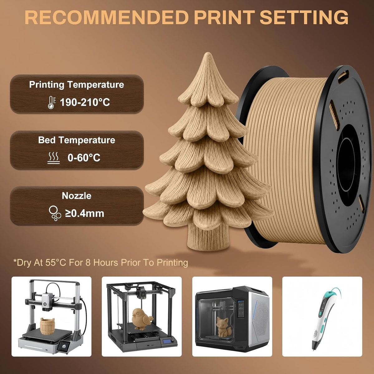 Colourbing - Filamento de impresión 3D PLA-SINGLE35