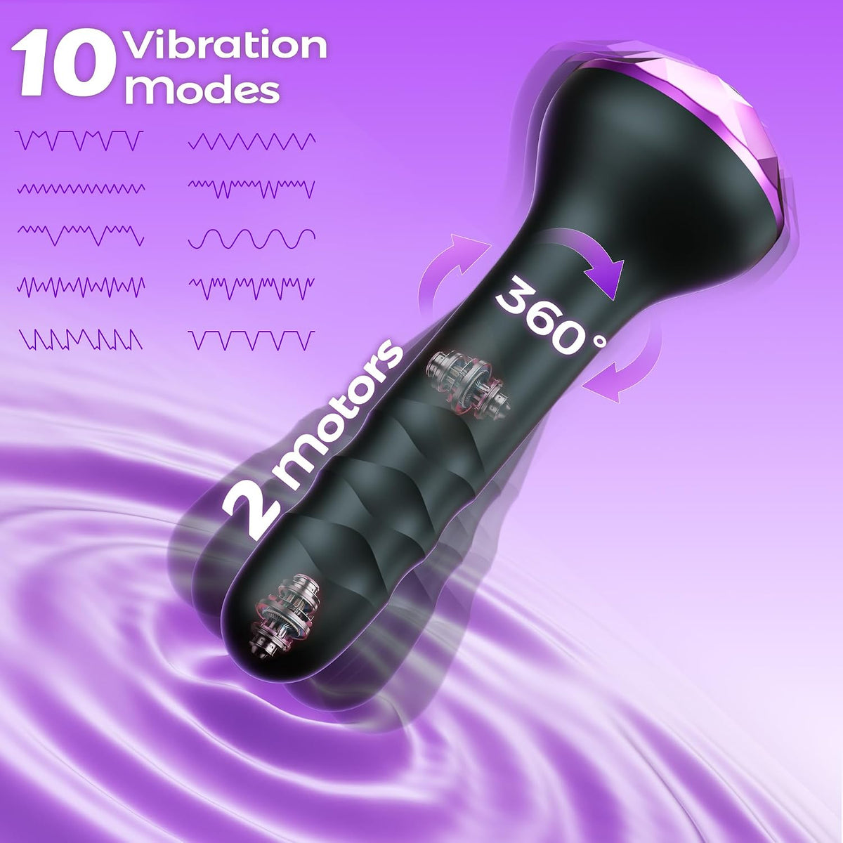 Juguetes anales vibratorios con tapón anal, masajeador de próstata...