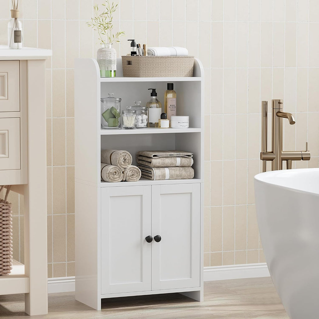 Homhedy Armario de almacenamiento de baño pequeño, almacenamiento i...