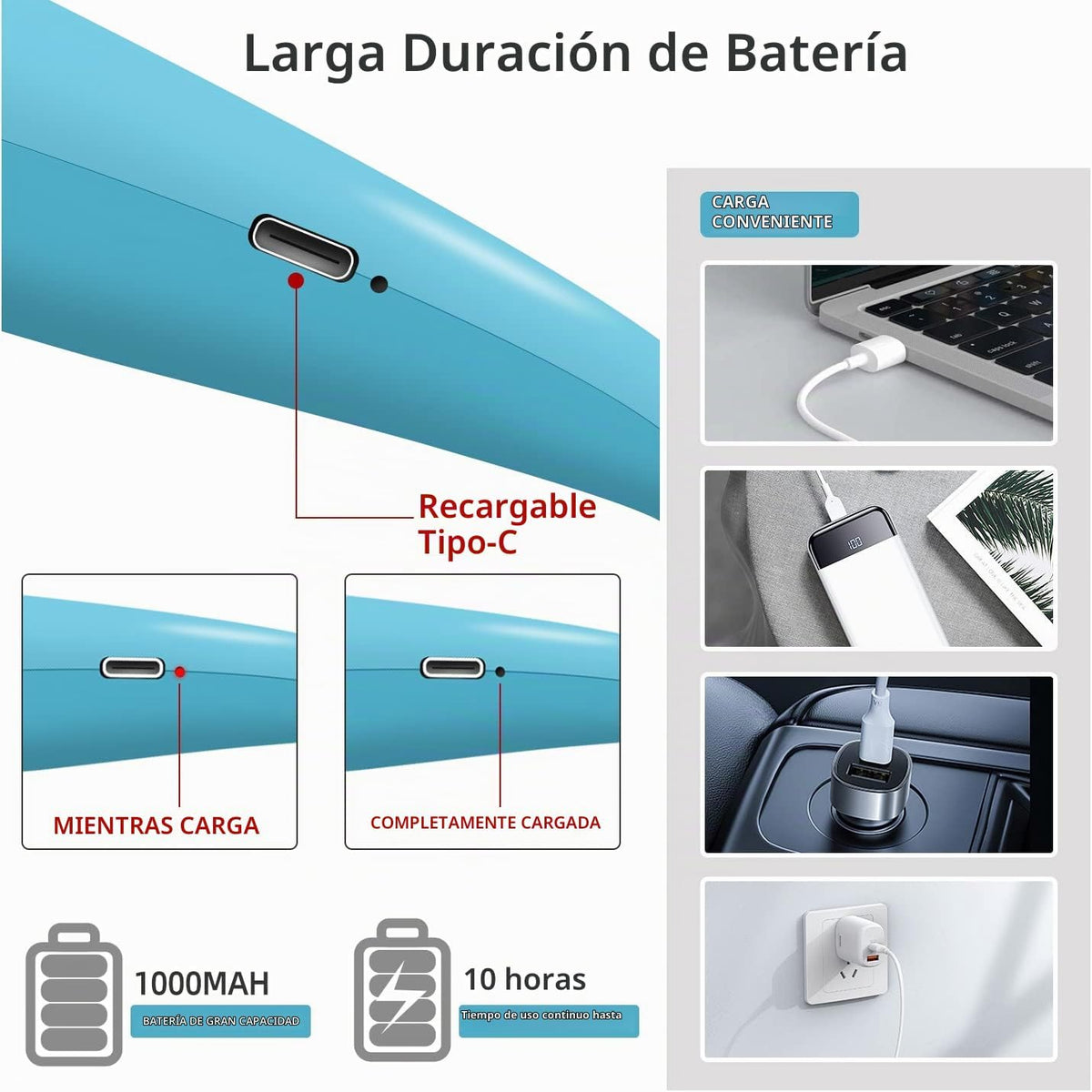 Luz LED de cuello para libros, brillo ajustable, 3 modos de color p...