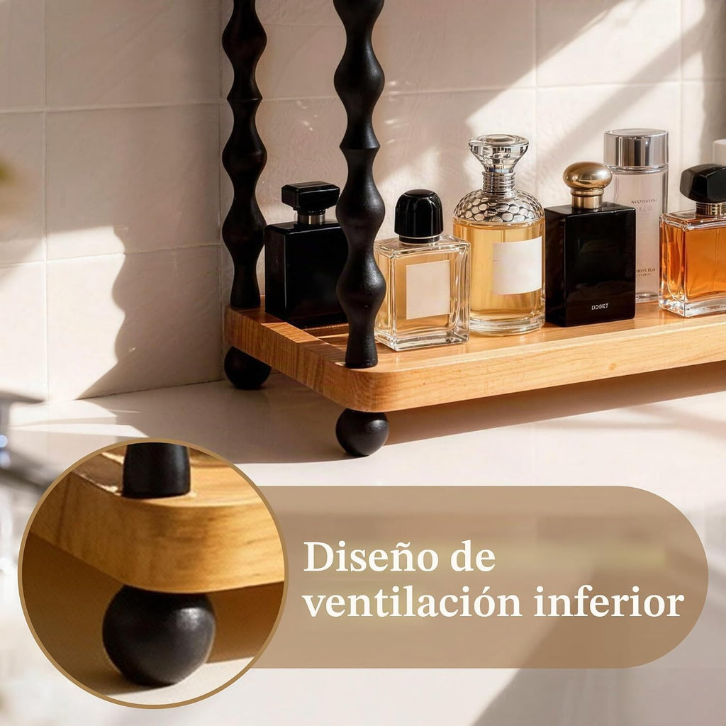 iFaveorr Organizador de mostrador de baño de 2 niveles, estante de...