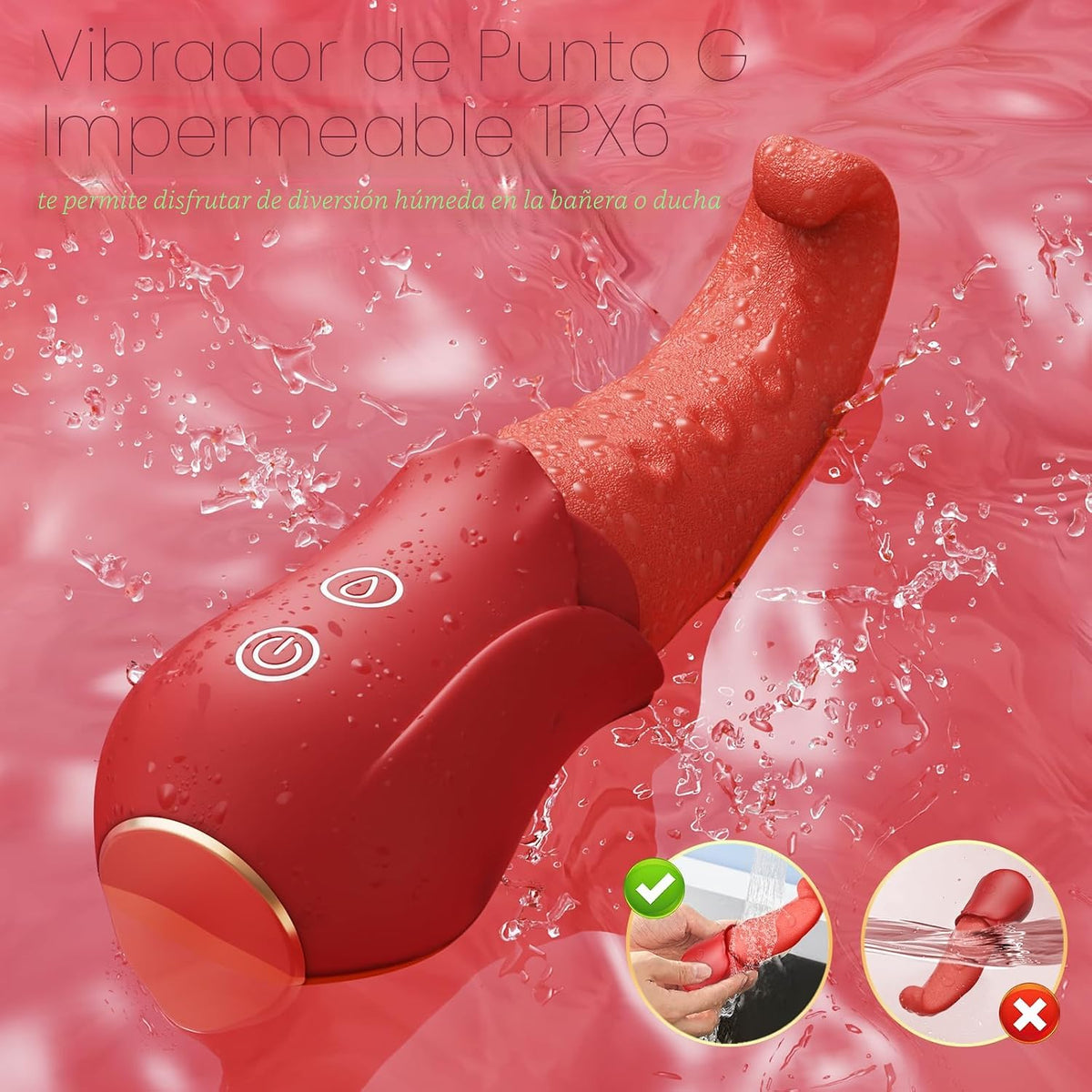 Vibrador de juguetes sexuales para adultos para mujeres, vibrador d...