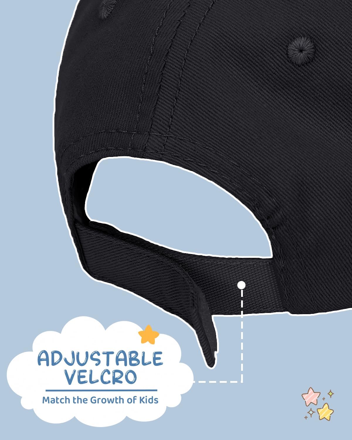 Century Star Gorra de béisbol para niños pequeños, de algodón, ajus...