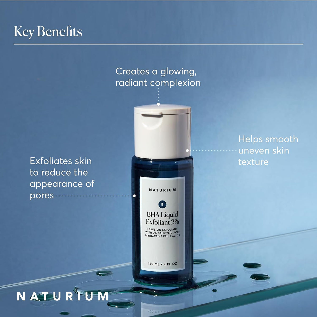 Naturium BHA - Exfoliante líquido al 2%, tratamiento exfoliante de...