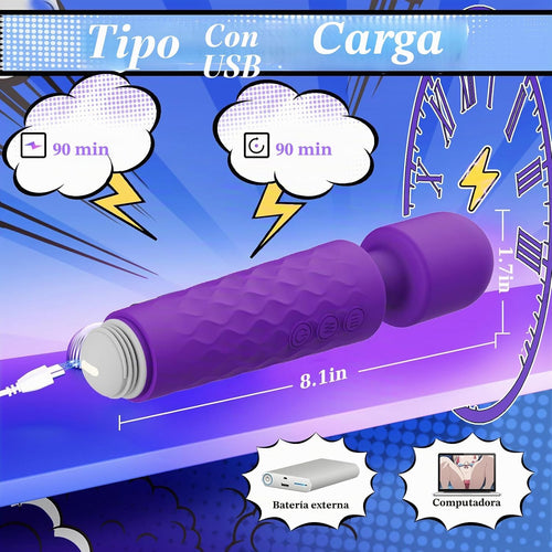 Allovü Juguete sexual vibrador de varita para mujeres, masajeador s...
