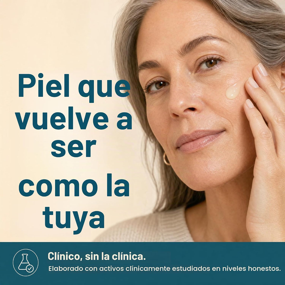 Eva Naturals Suero limpiador de piel con vitamina C, retinol y sali...