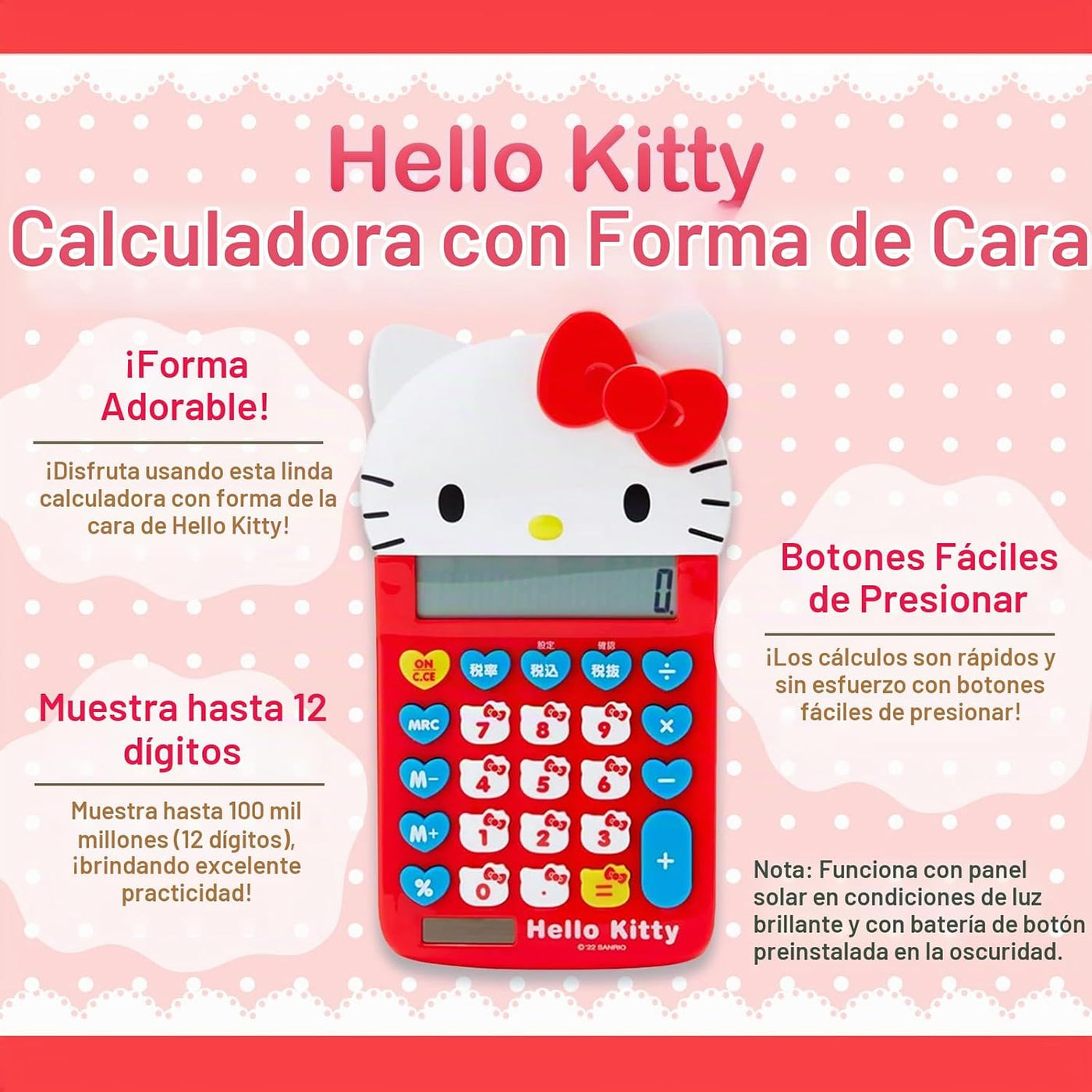 SanrioOriginal Calculadora en Forma de Cara (Importación de Japón)...