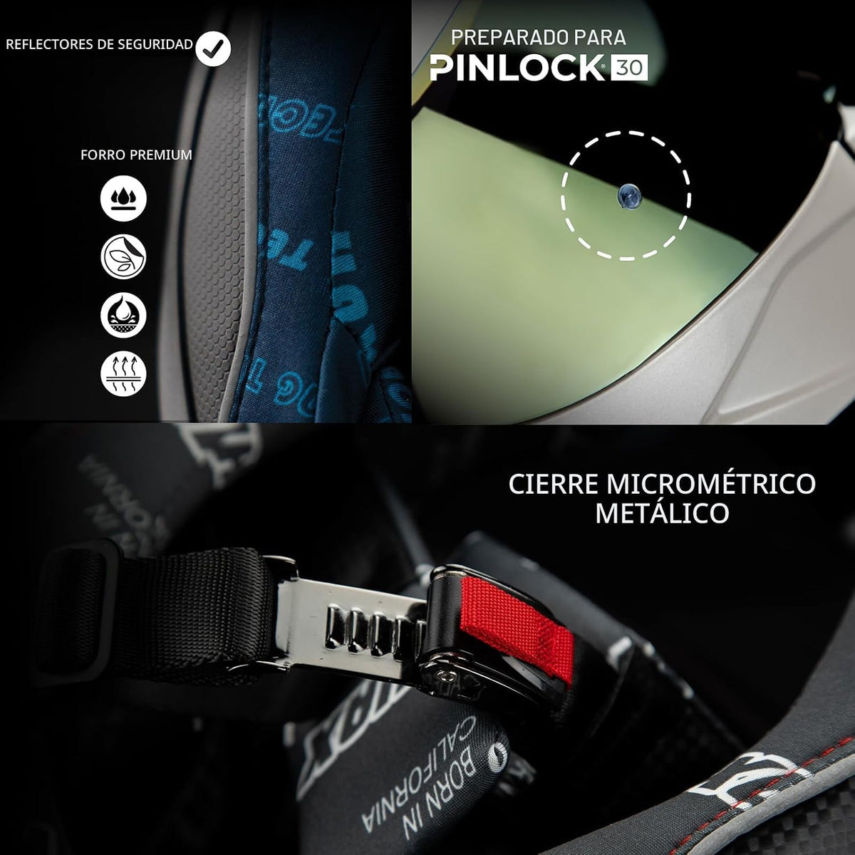 HAX Onix Cascos de Motocicleta de Cara Completa Aprobados por DOT,...