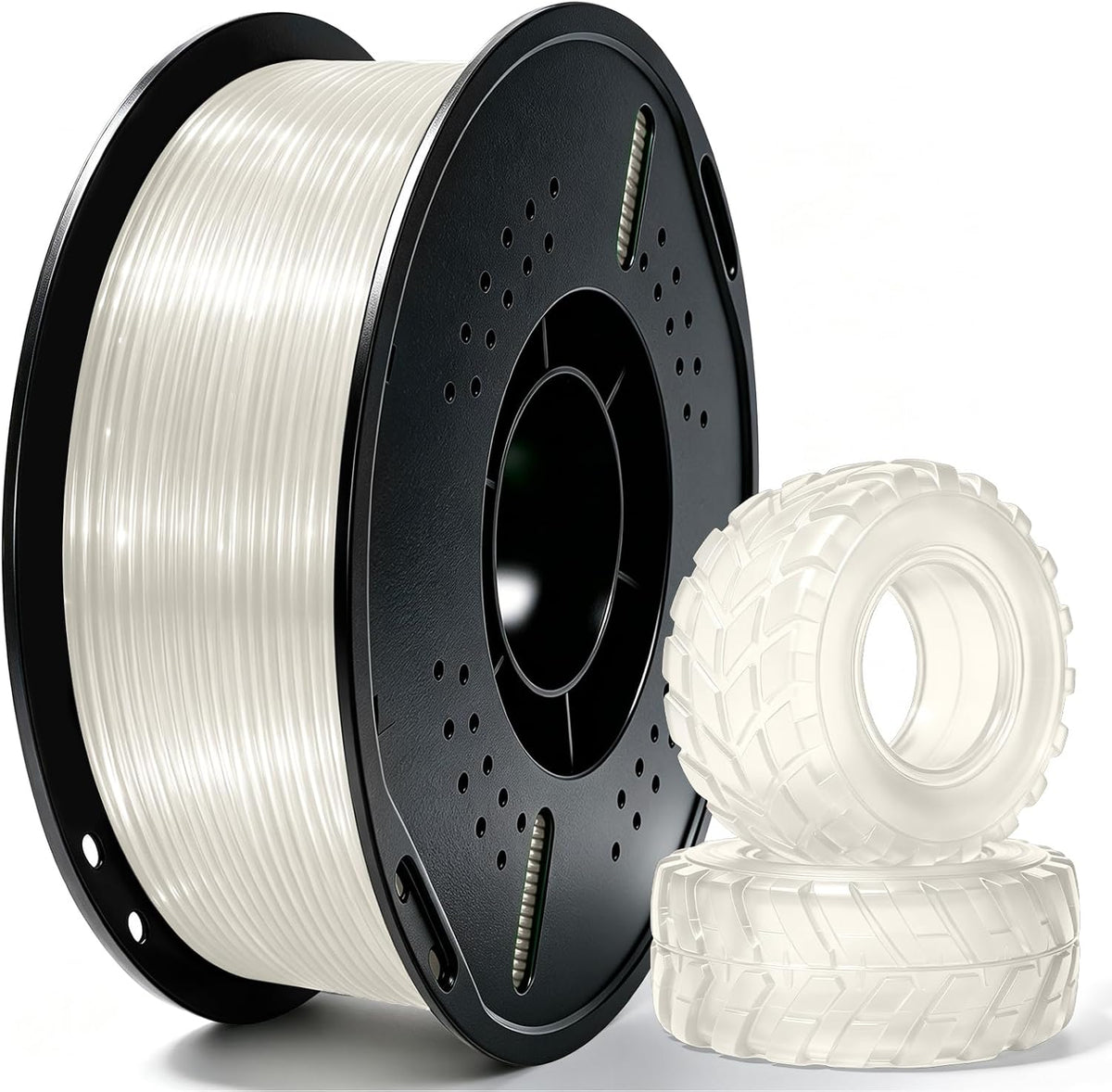 Colourbing Filamento de impresora 3D de TPU flexible 95A, suave y e...