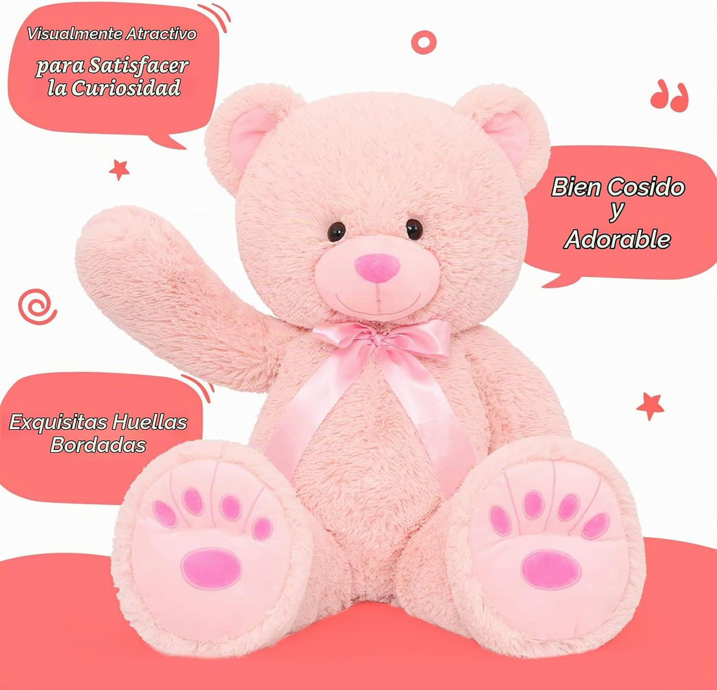 MorisMos Oso de peluche gigante de 36 pulgadas, oso de peluche gran...