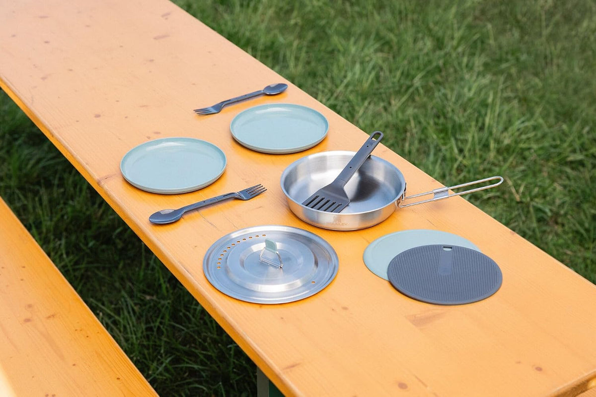 Stanley Wildfare Core - Juego de sartén de acero inoxidable de 12 p...
