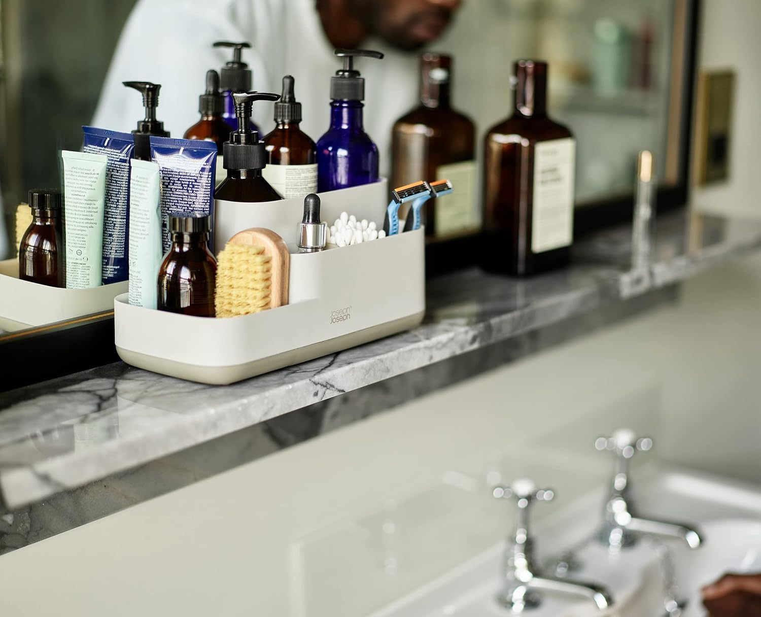 Joseph Joseph EasyStore Organizador de almacenamiento para baño, or...