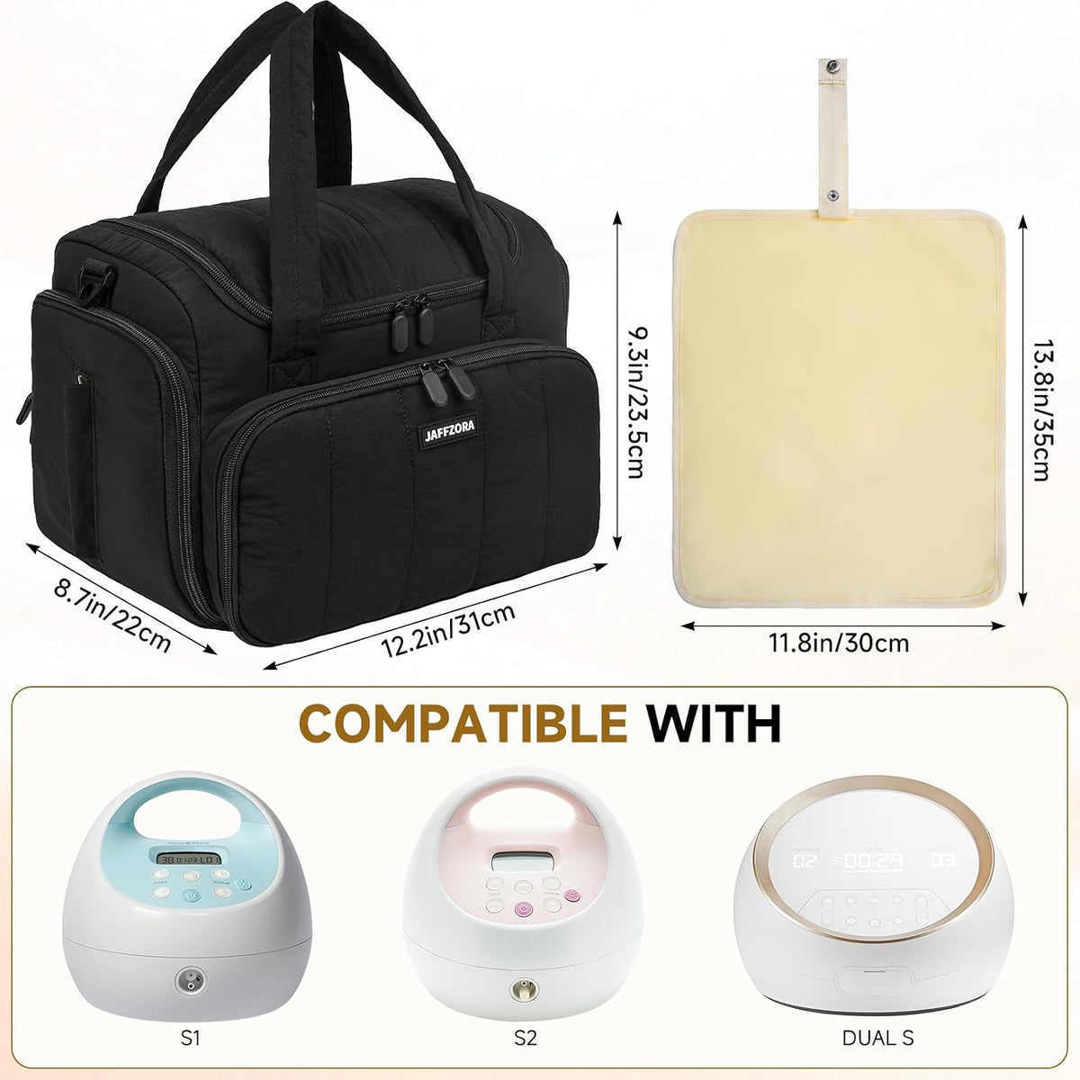 Jaffzora Bolsa acolchada para extractor de leche compatible con Spe...
