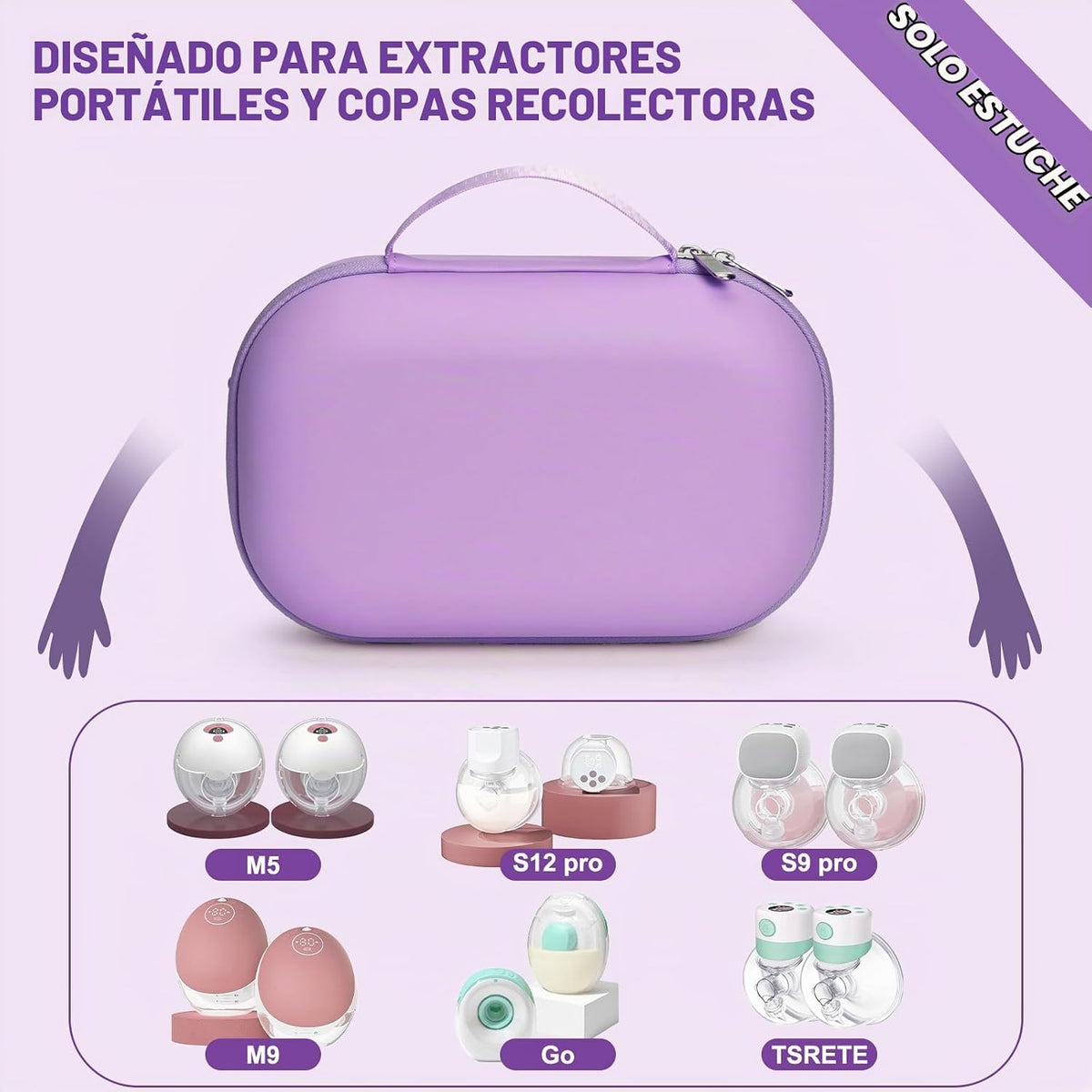 Bolsa de transporte para sacaleches portátil Momcozy y Willow, uso...