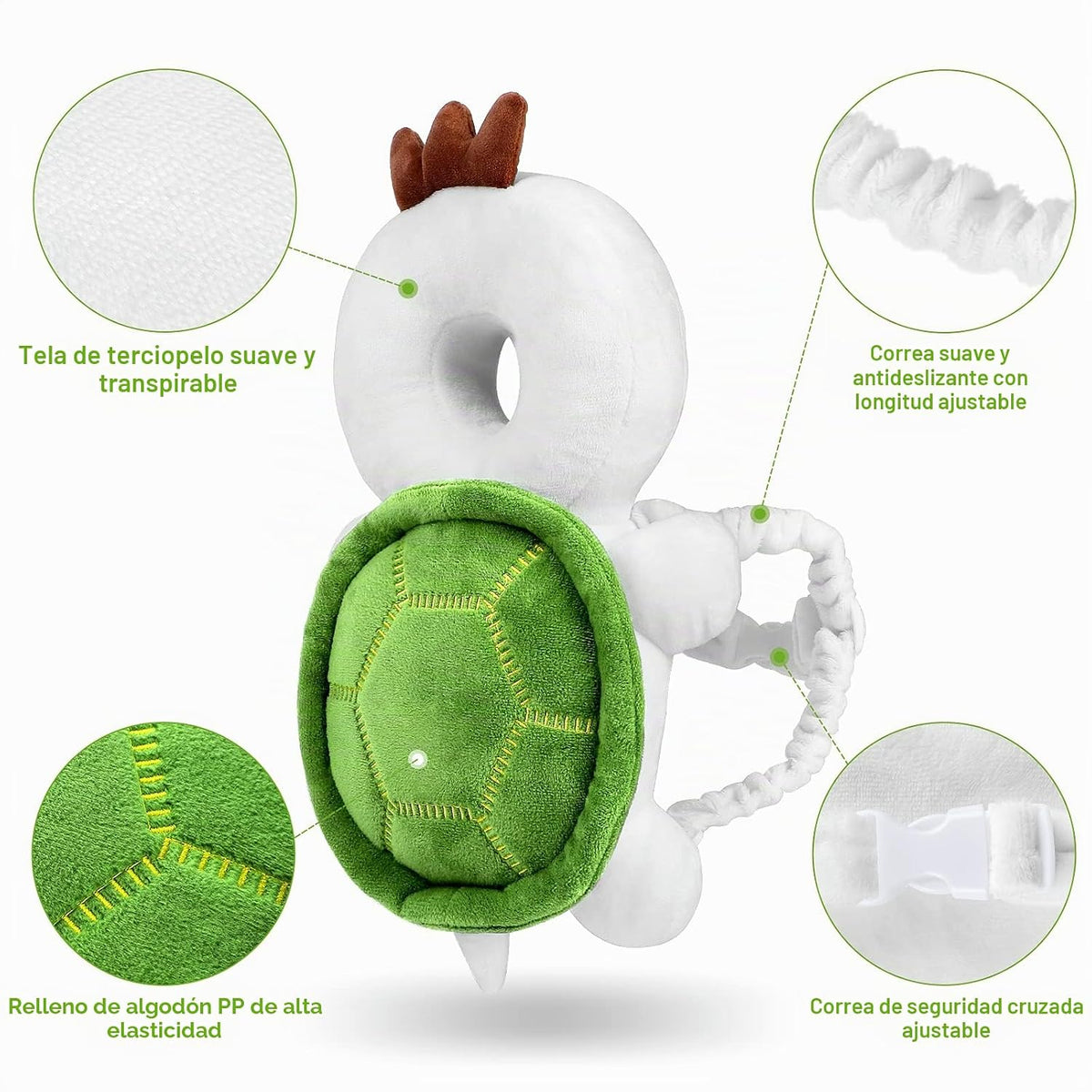 Tortoise WZ S4 - Mochila de seguridad ajustable con 3 pares de calc...