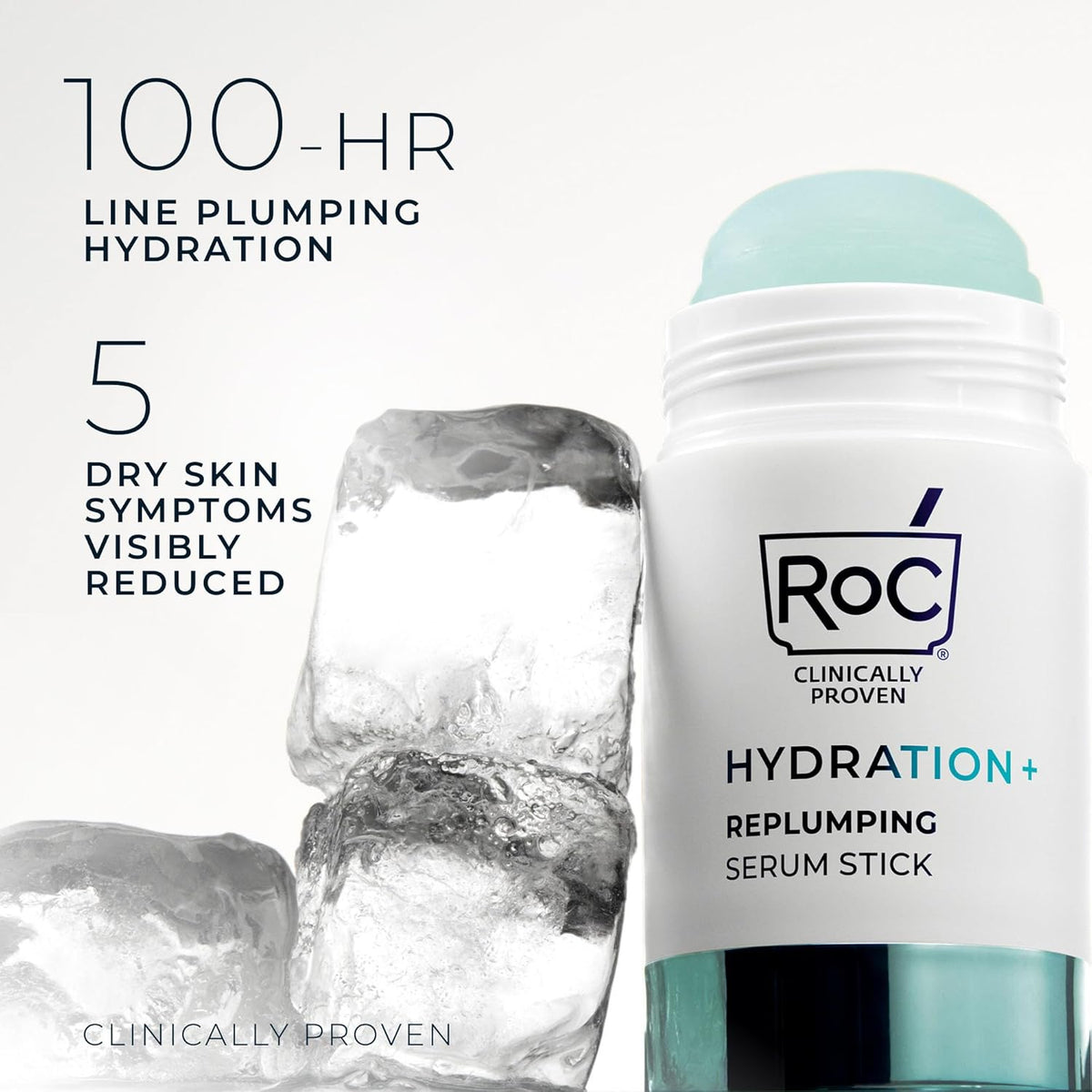 RoC Hydration+ Suero en barra reafirmante, ácido hialurónico y pépt...