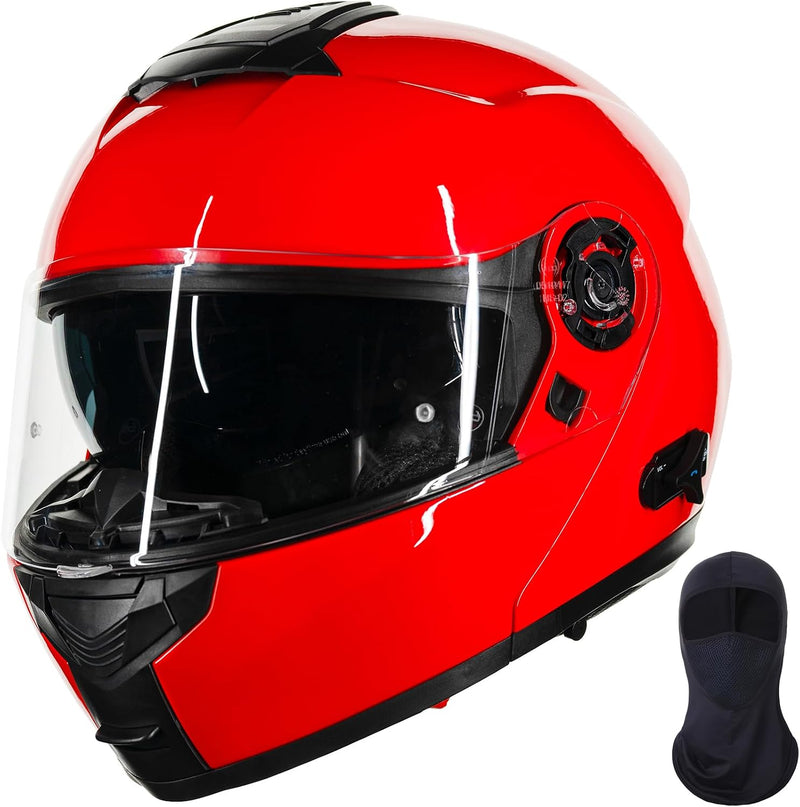 ILM 159BT - Casco de motocicleta modular Bluetooth con intercomunic...