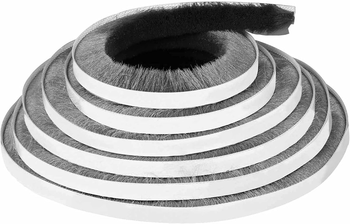 MILEQEE Burlete de fieltro para puertas, 33 pies, gris, 32.8 ft | B...