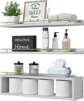WOPITUES Estantes flotantes para pared de 24 pulgadas con estante d...