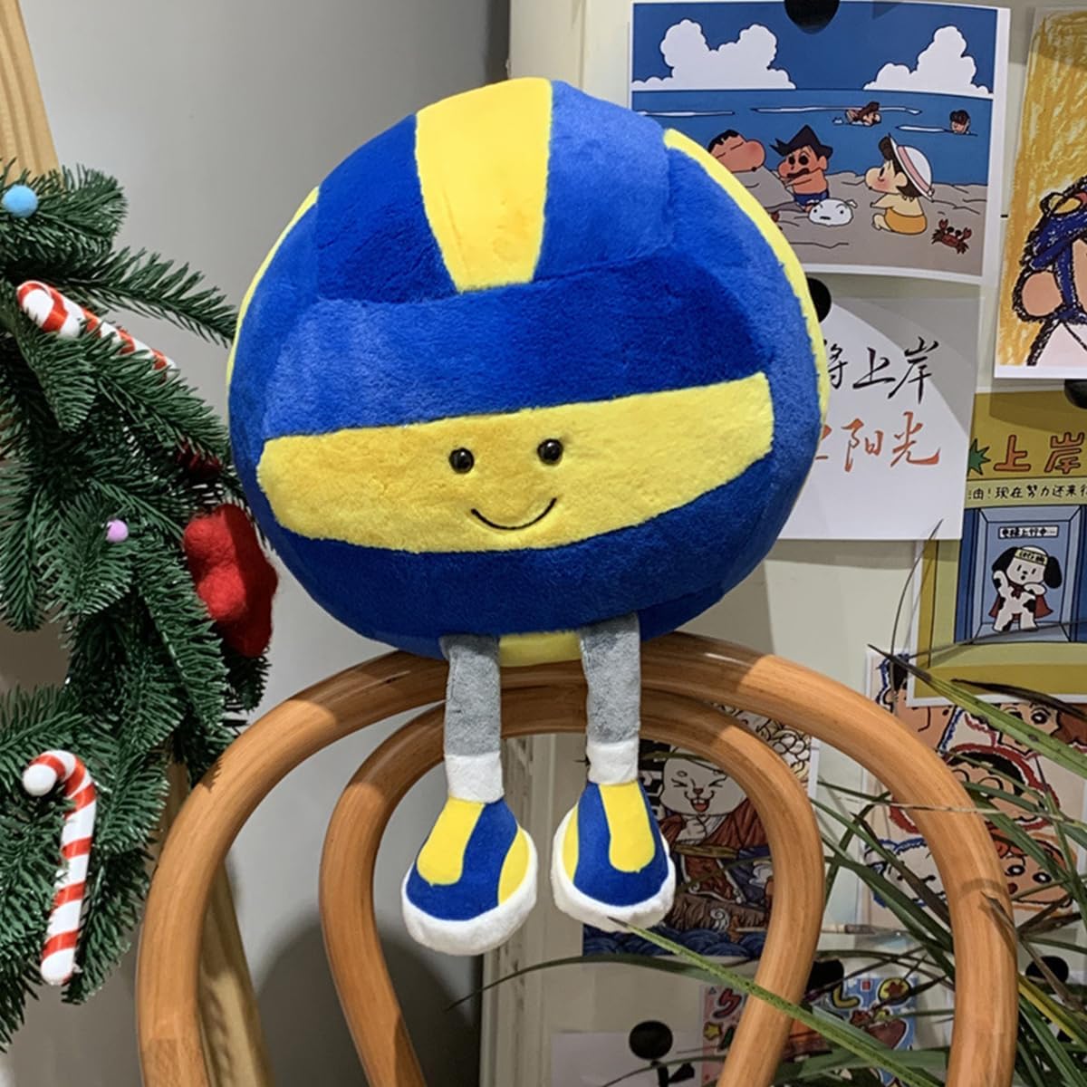 MUALML Cosas Lindas de Voleibol Cojín Deportivo Suave, Divertidos R...