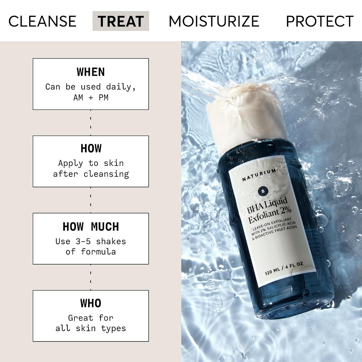 Naturium BHA - Exfoliante líquido al 2%, tratamiento exfoliante de...
